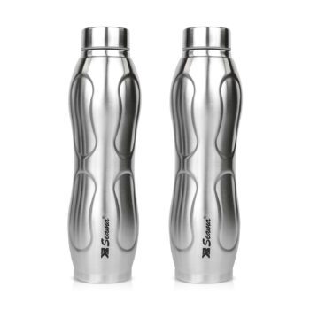 Gama Stainless Steel Water Bottle 1000ml (1L) - Pack of 2 | Premium, Leak-Proof, Eco-Friendly Bottles for Daily Hydration